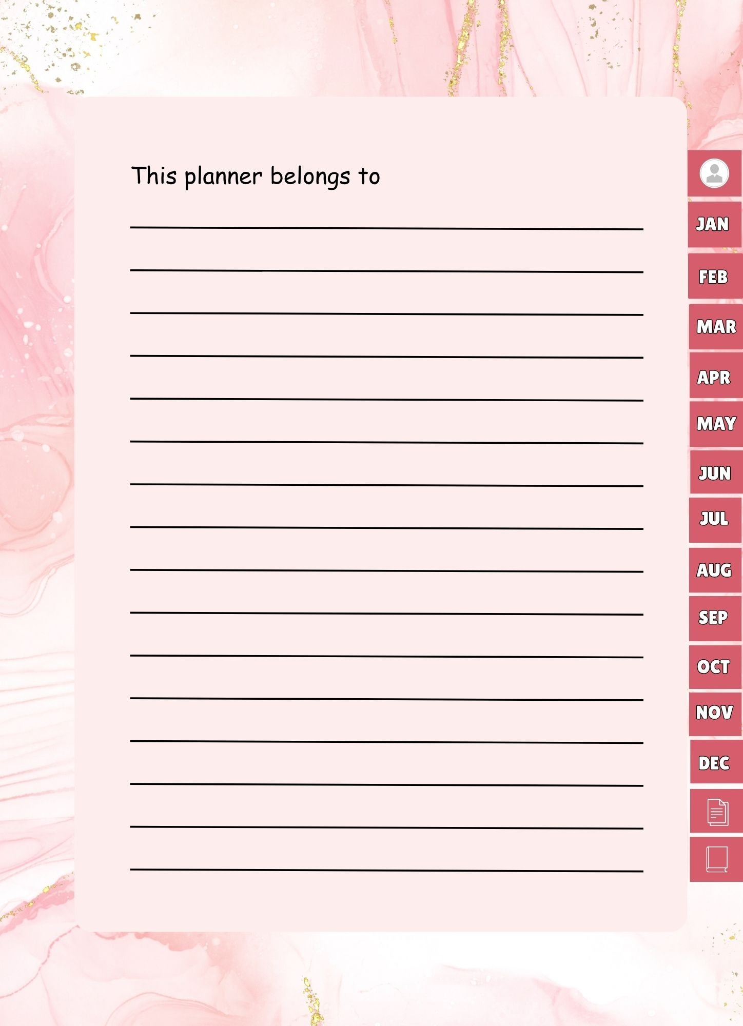 Pink and White Watercolor Content Creator Planner | Monthly Social Media Content Planner | Creator Workflow Digital Planner - Image 2