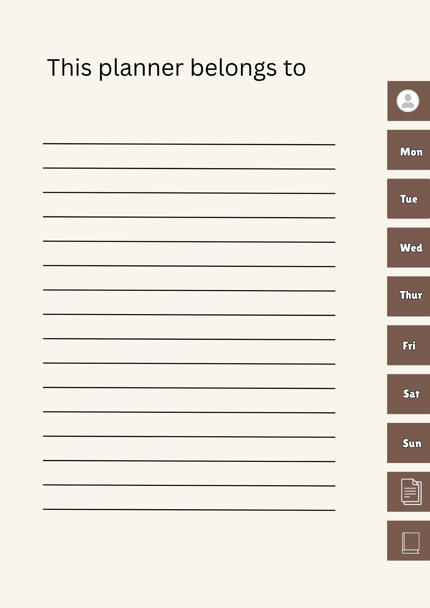 Black and gold Daily Productivity Planner - Image 3
