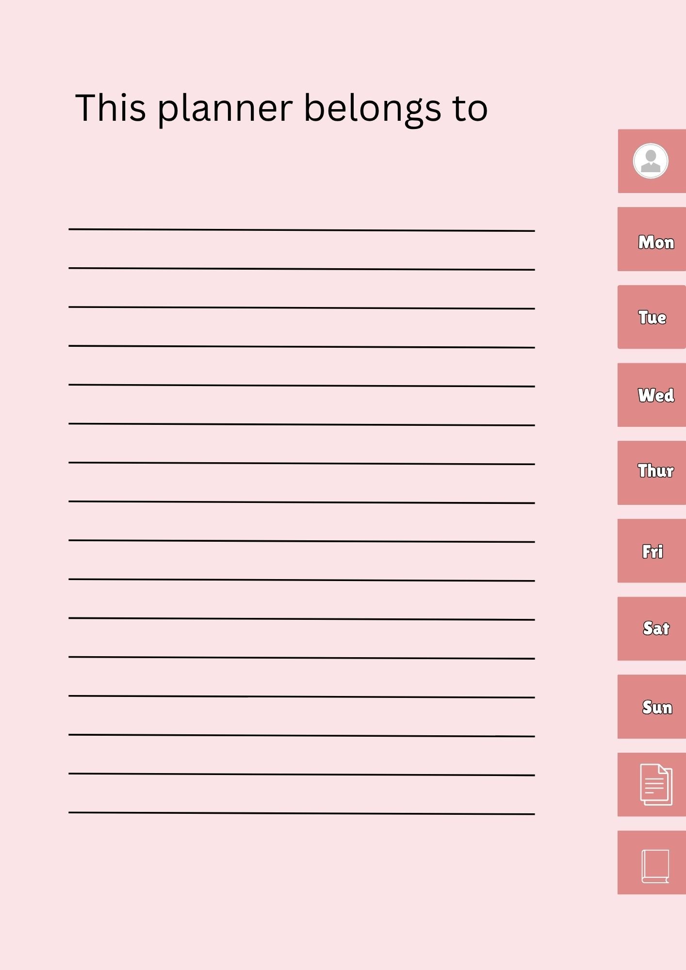 Kawaii Cats Pastel Daily Productivity Planner - Image 3