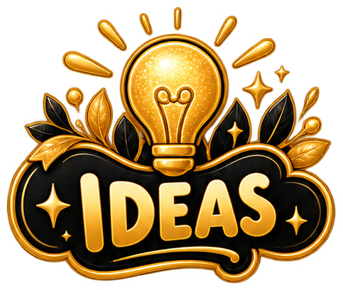 Black and gold thoughts planner sticker collection - Image 4