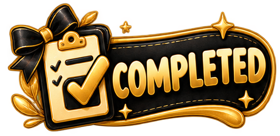 Luxurious black-and-gold achievement sticker collection - Image 3
