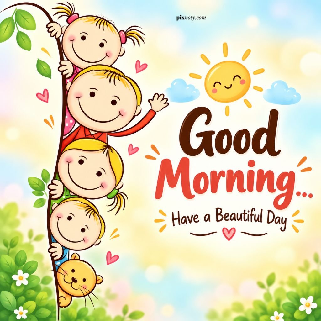 Cheerful Good Morning Friends