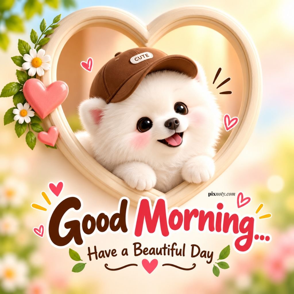 Cute Puppy Good Morning Card