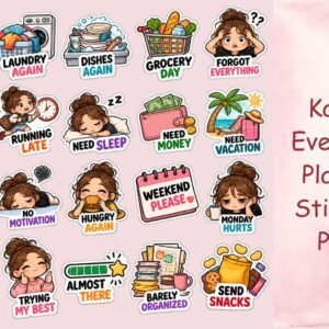 Kawaii Everyday Planner Stickers Pack