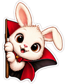 Kawaii Halloween Animal Sticker Pack – Cute Spooky Digital PNG Stickers - Image 2