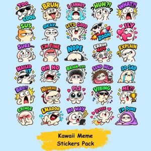 Kawaii Meme Stickers