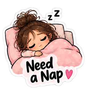 Kawaii Overwhelmed Girl Sticker Pack - Image 2