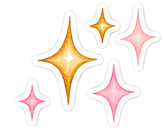 Pink Watercolor Decorative Floral Stickers - Image 5