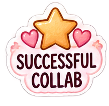 Pastel Collaboration Sticker Pack for Digital Planners | Brand Deal, Sponsorship & Content Creator PNG Stickers - Image 2